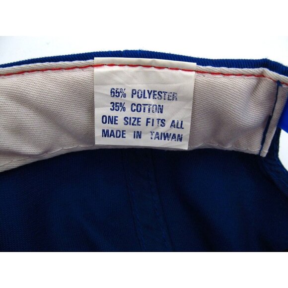 Vintage 90s Philadelphia Phillies Hat Cap Snapback MLB Baseball Texaco Blue Red - Picture 5 of 8